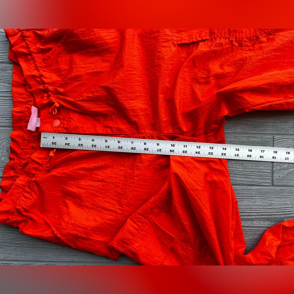 Future Collective Alani Noelle Orange Adjustable Parachute Pants Size XS - Picture 6 of 7